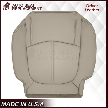 2009-2012 Chevrolet Traverse LT/LTZ Second Row Driver or Passenger Replacement Seat Cover: Non-Perforated, Tan