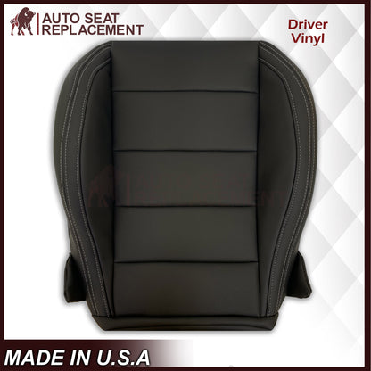 2015-2023 Ford Mustang GT Coupe V6 V8 Perforated Vinyl Replacement Bottom Seat Covers In Black: Choose Your Side