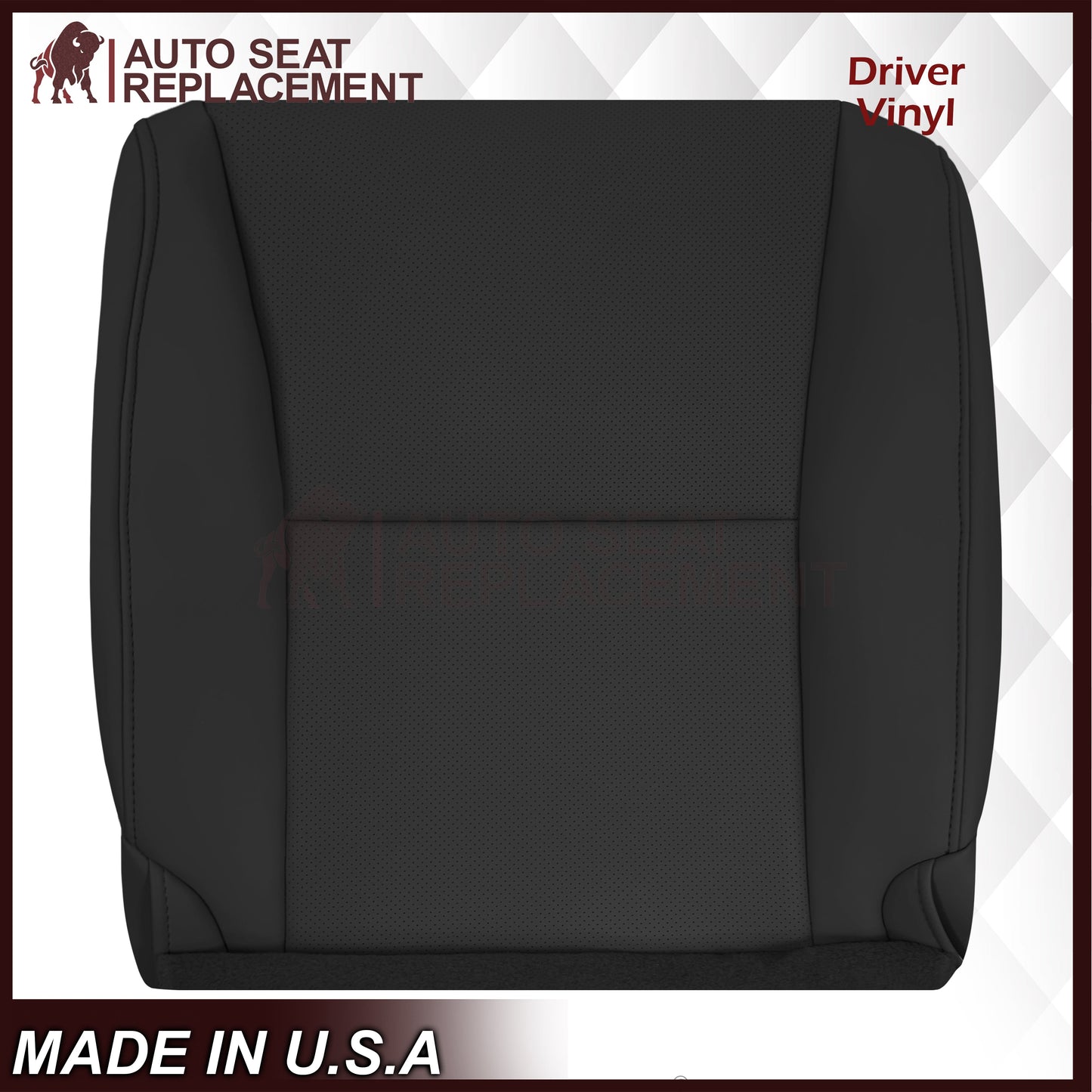 2010-2015 Lexus RX350 RX450H Replacement Synthetic Leather Seat Covers: Black Perforated
