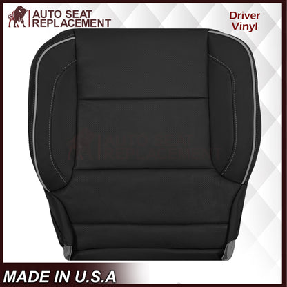 2014-2019 Chevy Silverado 1500 2500HD 3500HD High Country Replacement Perforated Genuine Leather OR Synthetic Leather Seat Covers: Black