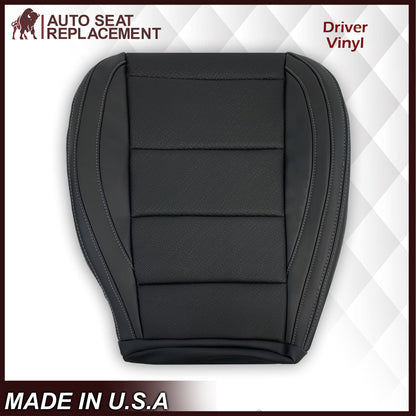 2015-2023 Ford Mustang GT Coupe V6 V8 Perforated Vinyl Replacement Bottom Seat Covers In Black: Choose Your Side