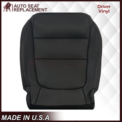 2013 to 2015 For Mazda CX-5 Driver Passenger Black Perforated Leather Seat Cover