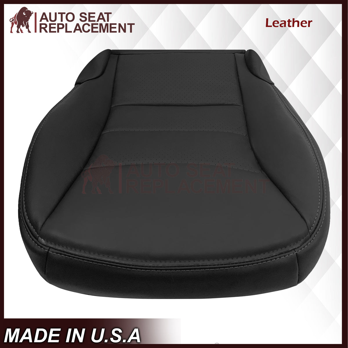 2005 - 2013 Chevy Corvette Replacement Black Perforated Seat Covers