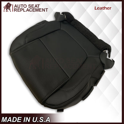 2011 - 2015 Ford Explorer Replacement Perforated Leather/Vinyl Bottom Seat Covers In Black : Choose Leather OR Vinyl