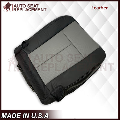2007 2008 Ford Expedition Eddie Bauer Driver Or Passenger Side Bottom Seat Cover In 2 Tone (Gray - Black)