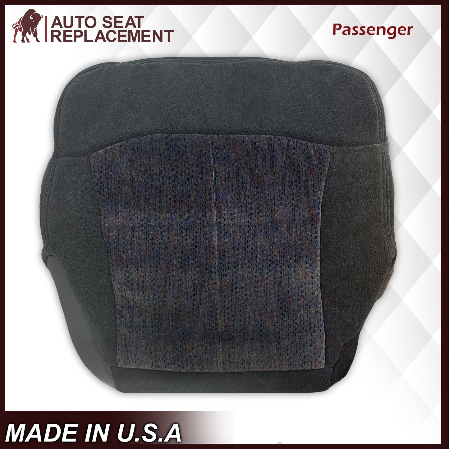1999 2000 2001 2002 Chevy Silverado 1500 2500 3500 HD LS LT Replacement Seat Cover in Dark Gray Cloth