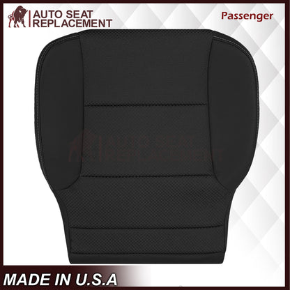 2014-2019 GMC Sierra W/T Base Work Truck Replacement Cloth Seat Cover: Black