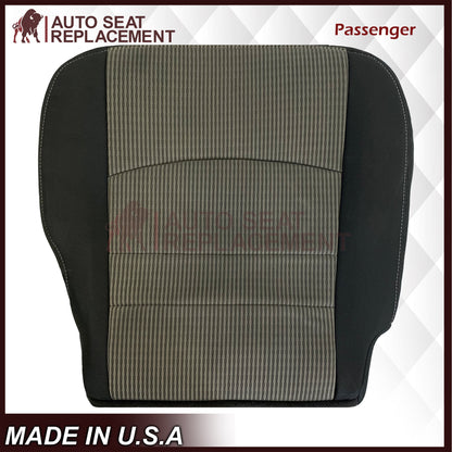 2009-2012 Dodge Ram SLT Front Bottom Replacement Cloth Seat Cover In Dark Gray