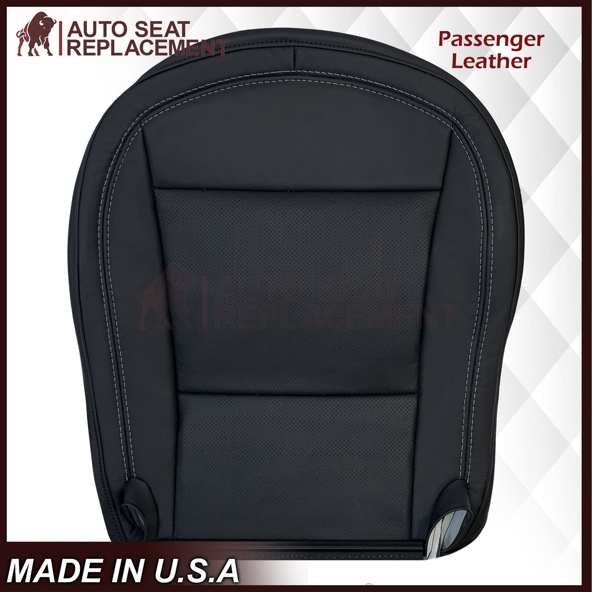 2014 - 2019 Chevy Corvette Replacement Seat Covers: C7 Black Perforated