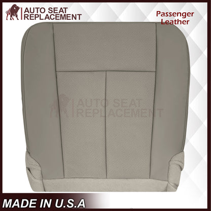 2007-2014 Ford Expedition Eddie Bauer/XLT PERFORATED Leather Replacement Seat Cover in Gray