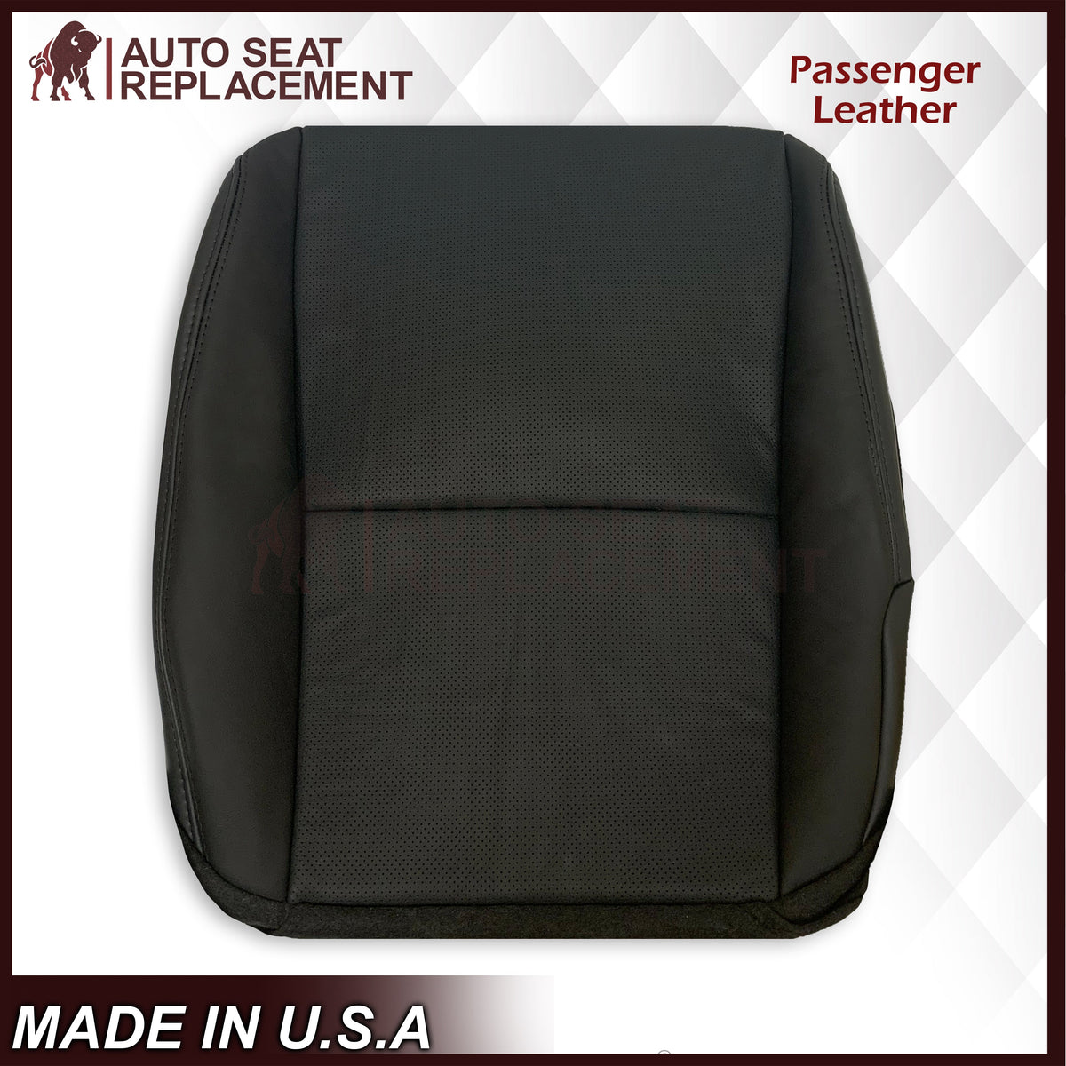 2004 Acura TL Driver Or Passenger Side Bottom Seat Cover in Black: Leather or Vinyl