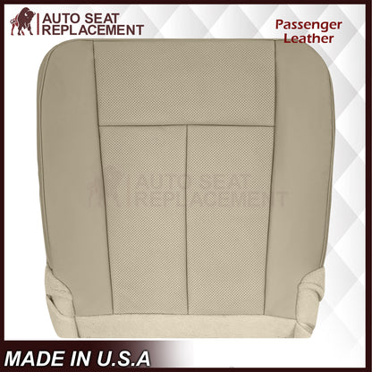 2007-2014 Ford Expedition Eddie Bauer/XLT Replacement Perforated Genuine Leather/Syn. Leather Seat Cover In Tan