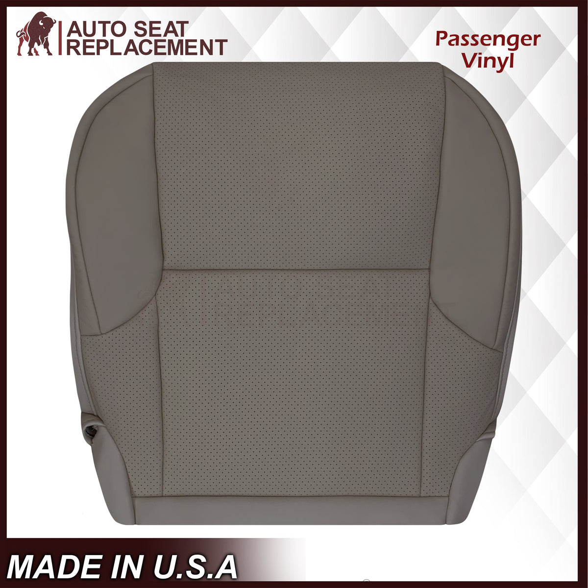 2010-2013 Lexus GX460 Replacement Perforated Synthetic Leather Seat Cover: Dark Tan Perforated