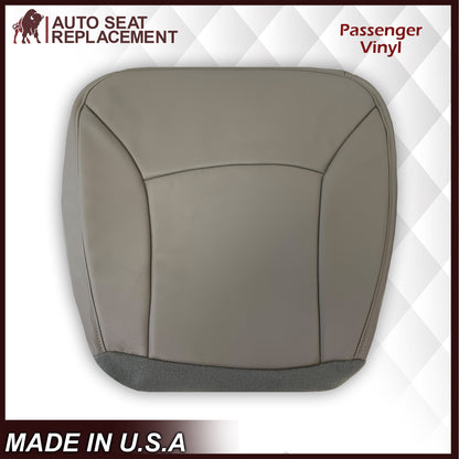 2000-2002 Ford E-Series Econoline Van E150 E250 E350 E450 Replacement Vinyl Seat Cover In SOLID Gray
