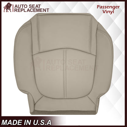 2009-2012 Chevrolet Traverse LT/LTZ Second Row Driver or Passenger Replacement Seat Cover: Non-Perforated, Tan