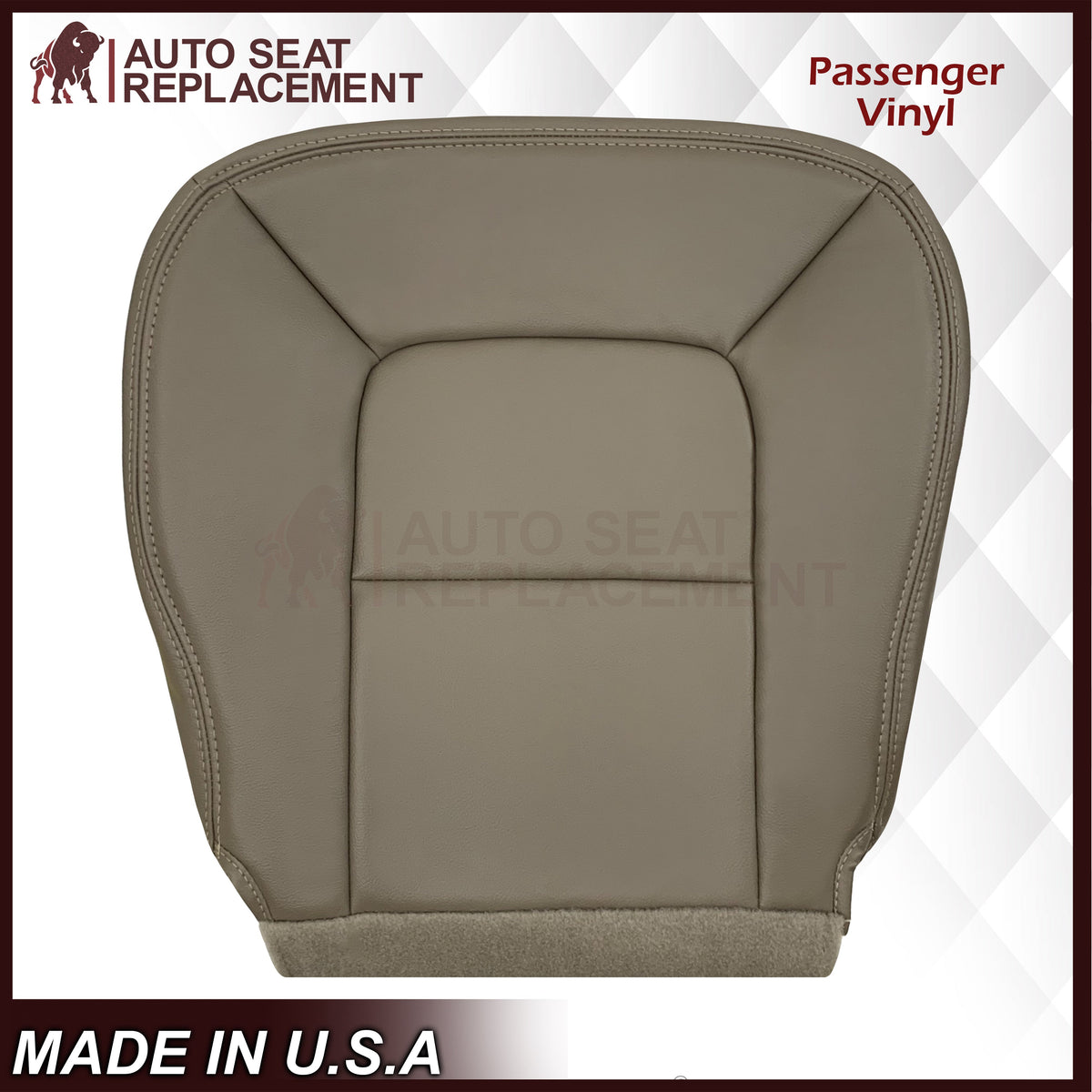 2000-2003 Dodge Durango SLT Replacement Bottom Seat Covers in Gray Vinyl: Choose From Variation