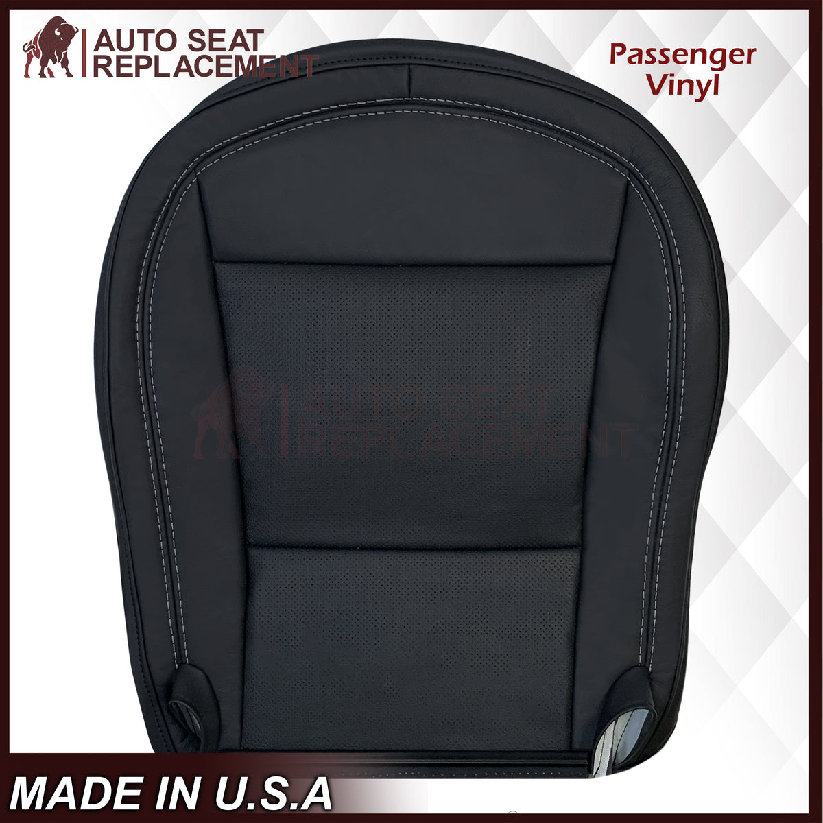 2014 - 2019 Chevy Corvette Replacement Seat Covers: C7 Black Perforated