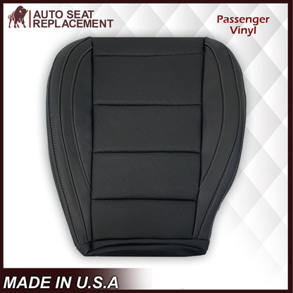 2015-2023 Ford Mustang GT Coupe V6 V8 Perforated Vinyl Replacement Bottom Seat Covers In Black: Choose Your Side