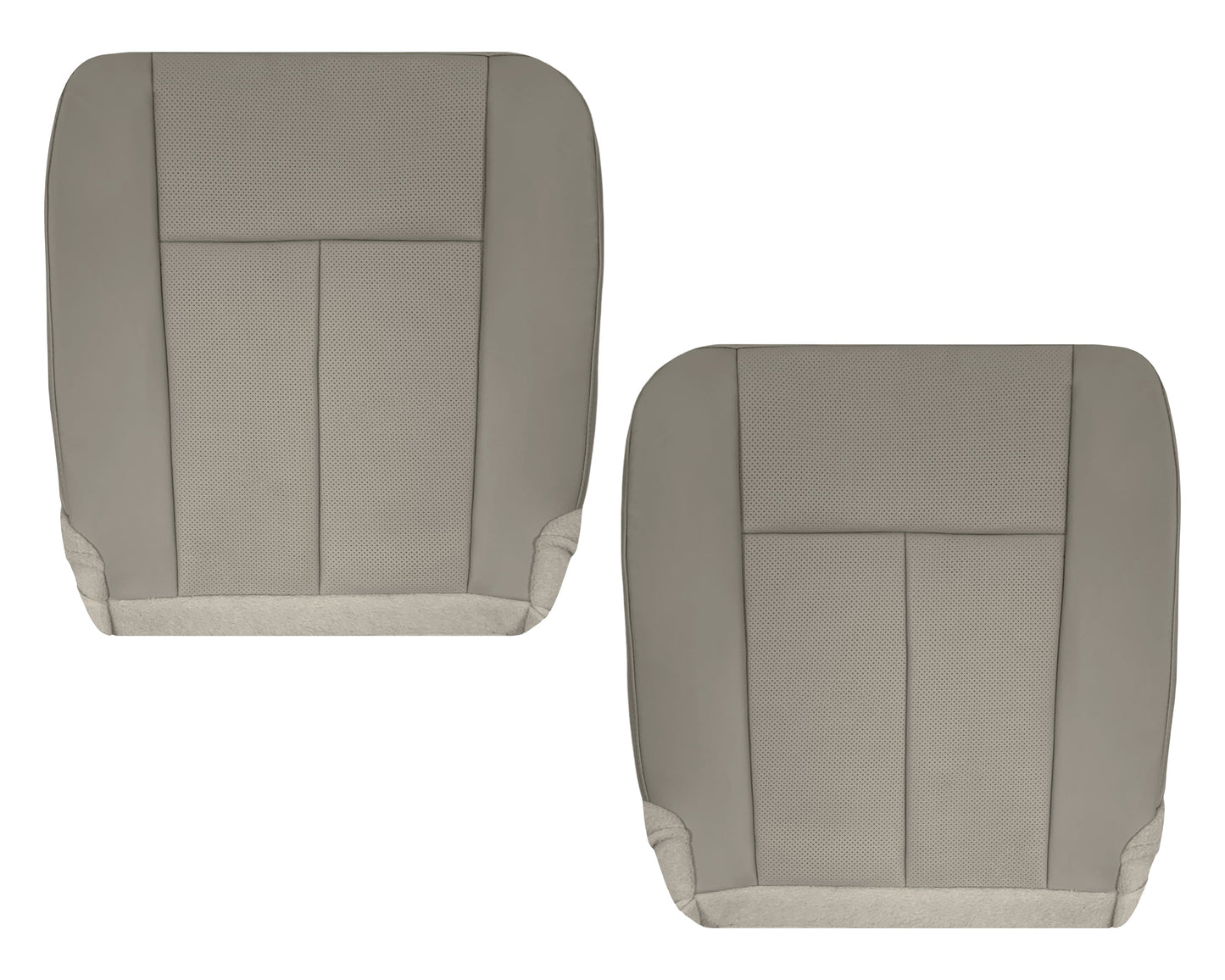 2007-2014 Ford Expedition Eddie Bauer/XLT PERFORATED Leather Replacement Seat Cover in Gray