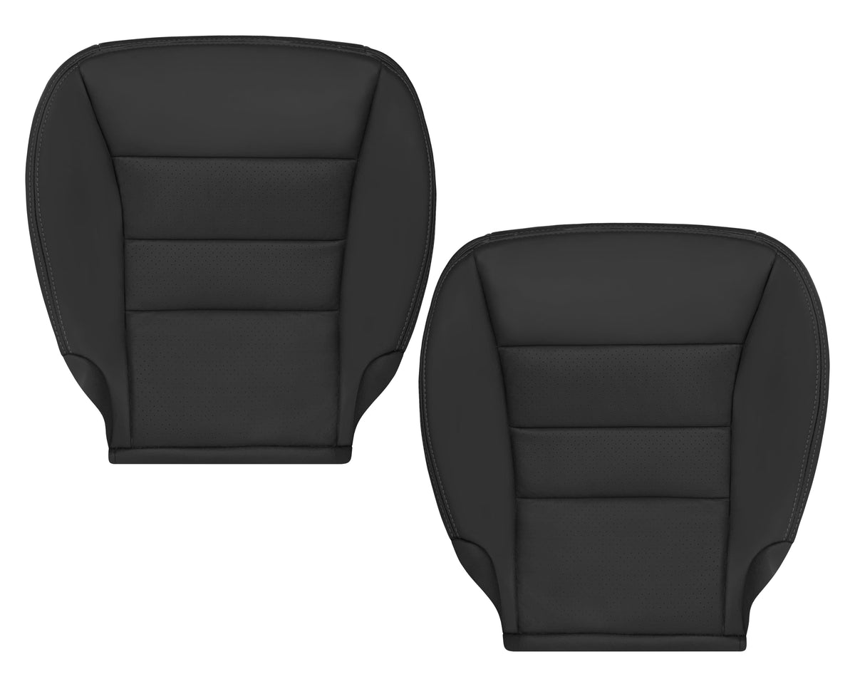 2005 - 2013 Chevy Corvette Replacement Black Perforated Seat Covers
