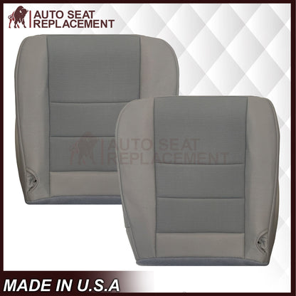 2003-2007 Ford F250 F350 Lariat Seat Cover in Medium Flint Gray Cloth Fabric