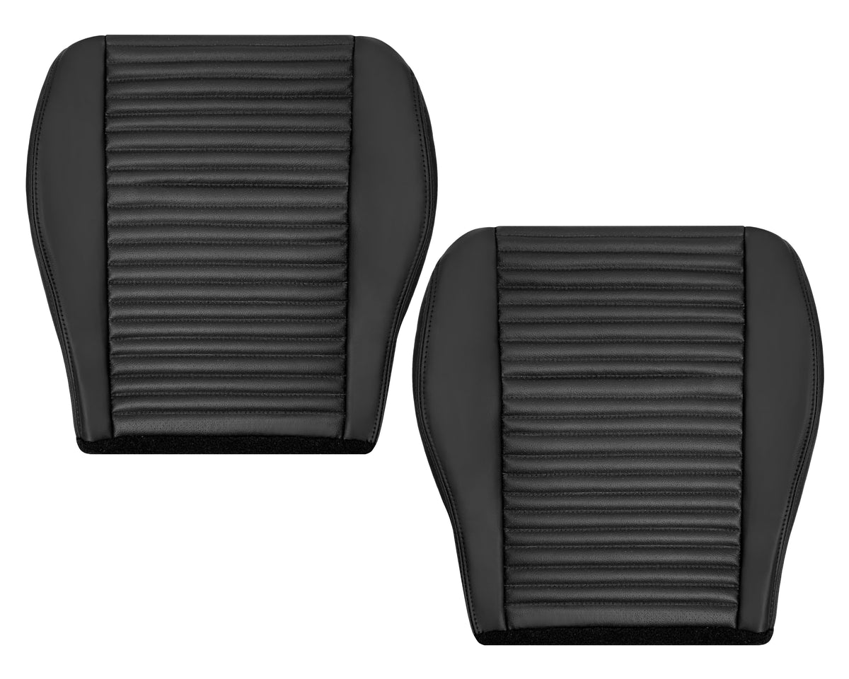 2003-2004 Ford Mustang Mach 1 ONE Replacement Leather Seat Cover in Ebony Black: Choose From Variation
