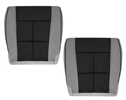 2007 - 2014 Lincoln Navigator Bottom Seat Cover in 2 Tone Gray & Black Leather or Vinyl