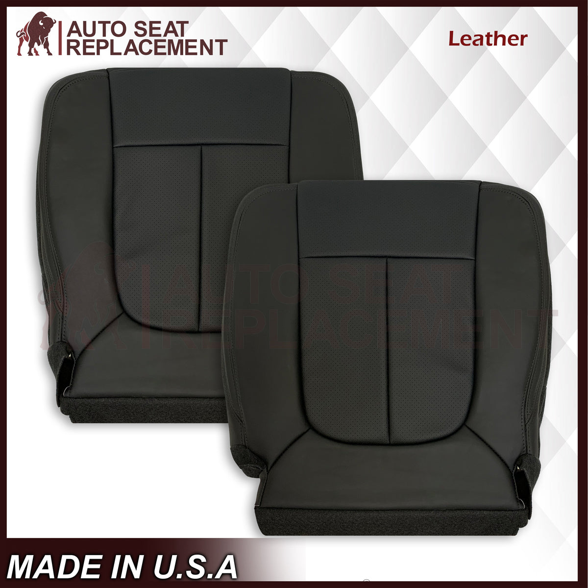 2009 - 2014 Ford F-150 PLATINUM EDITION Perforated Genuine Leather or Synthetic Leather Seat Covers