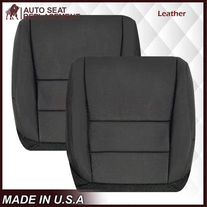 2005 - 2008 Acura TL Driver Or Passenger Seat Covers In Black: Choose Leather OR Synthetic Leather