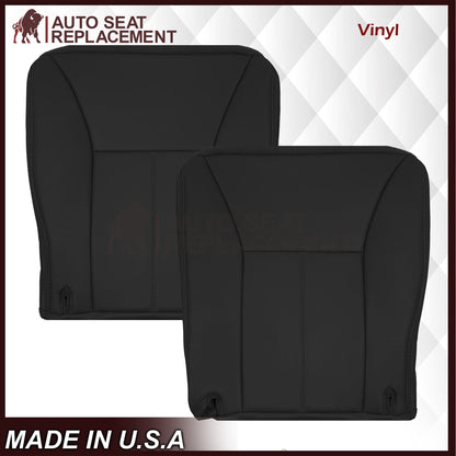 1998-2002 Dodge Ram 1500 Base Work Truck SINGLE CAB Seat Cover in Agate Very Dark Gray Vinyl