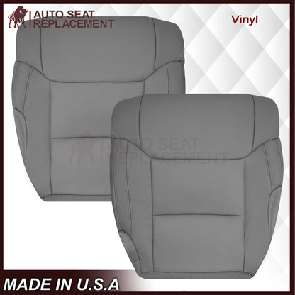 2014-2021 Toyota Tundra Work Truck Driver OR Passenger Side Replacement Leather OR Synthetic Leather Seat Cover: Gray