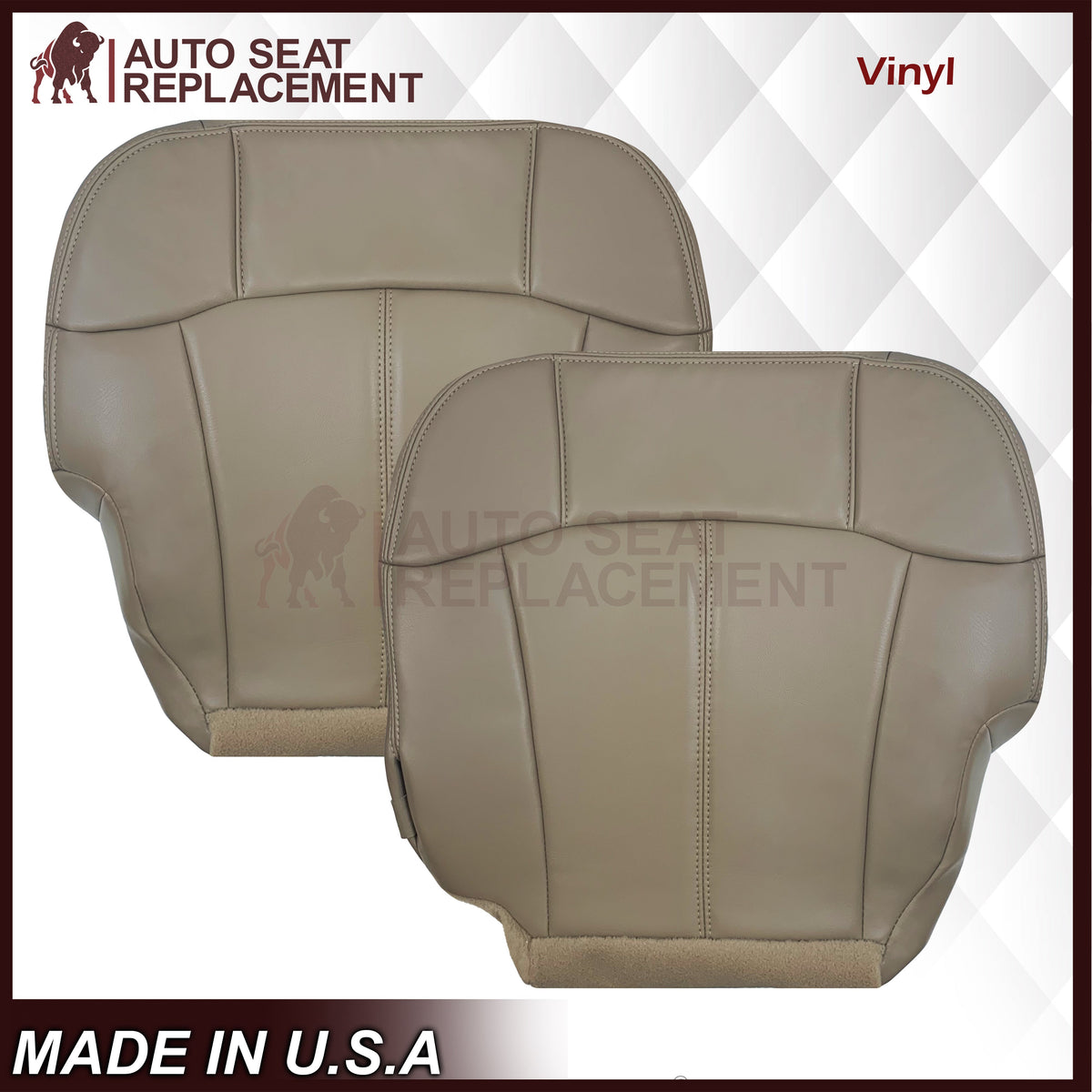 1999-2002 Chevy Silverado Seat Cover in Medium Neutral Tan: Choose From Variations