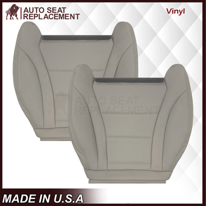2016 - 2022 Mercedes Benz GLC Class C250, C300,C350 Driver OR Passenger Bottom Synthetic Leather Seat Cover in Light Gray