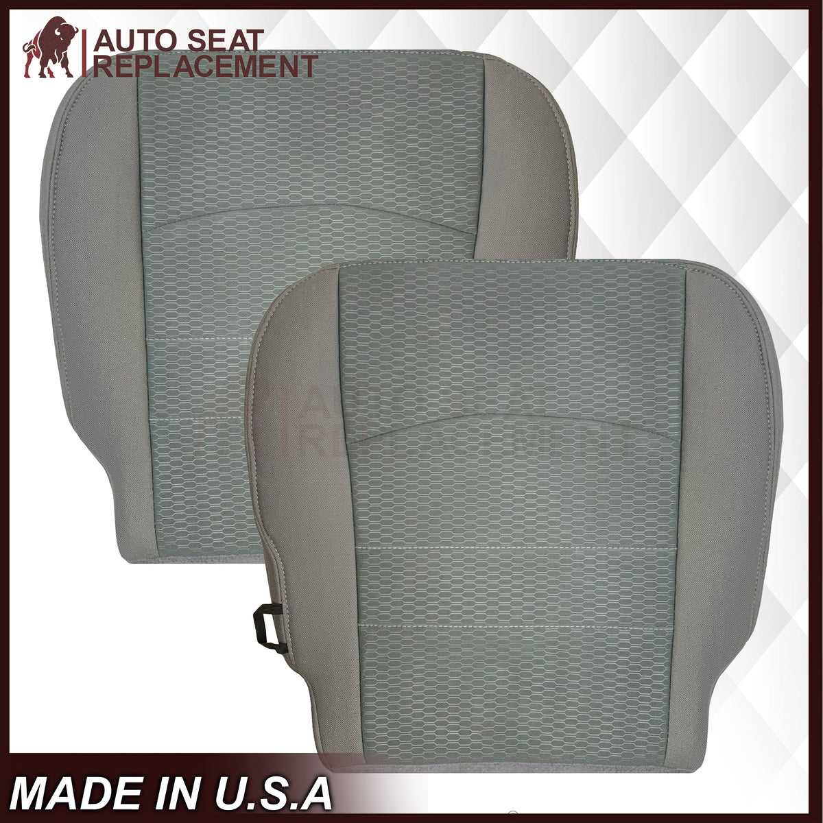 2013-2018 Dodge Ram ST Tradesman Bottom or Top Replacement Seat Cover: Cloth Diesel Gray