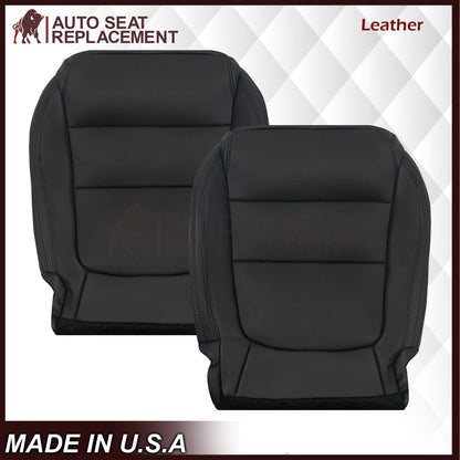 2013 to 2015 For Mazda CX-5 Driver Passenger Black Perforated Leather Seat Cover