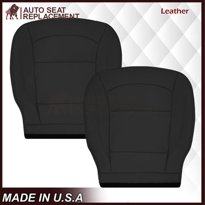 2016-2019 Ford Explorer Limited Replacement Leather or Synthetic Leather Seat Cover:  Ebony Black Perforated