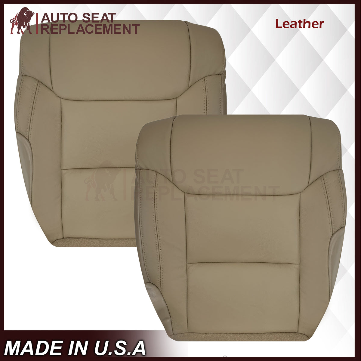 2014-2021 Toyota Tundra Driver OR Passenger Side Replacement Seat Cover: Tan