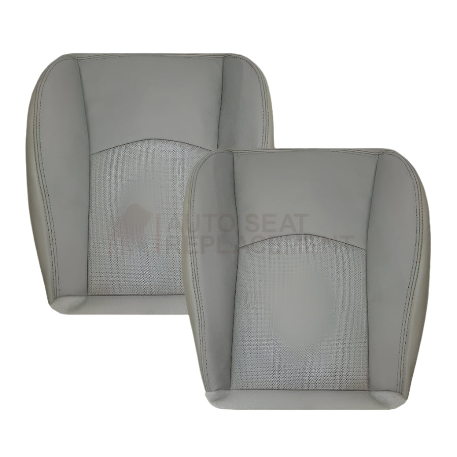 2004-2009 Cadillac SRX Perforated Seat Cover in Genuine Leather Light Gray: Choose From Variation