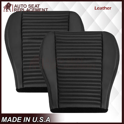 2003-2004 Ford Mustang Mach 1 ONE Replacement Leather Seat Cover in Ebony Black: Choose From Variation