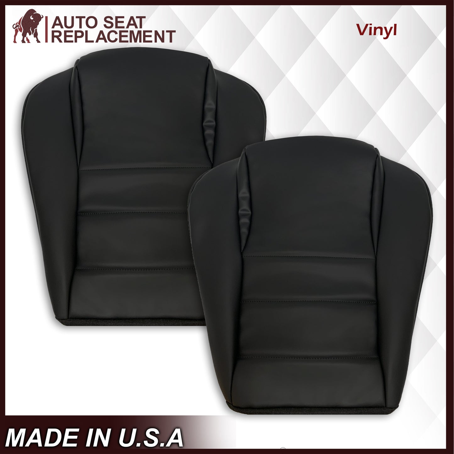 1994-1998 Ford Mustang Synthetic Replacement Seat Covers in Black: Choose From Variation