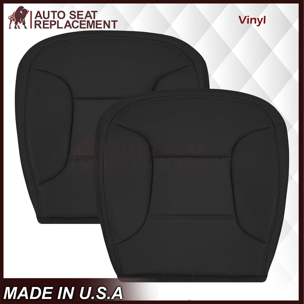 1992 - 1996 Ford Bronco Eddie Bauer Synthetic Leather Seat Cover In Black