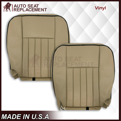 2005 2006 Lincoln Navigator Replacement Seat Covers in Camel Tan: Choose Genuine Leather or Vinyl