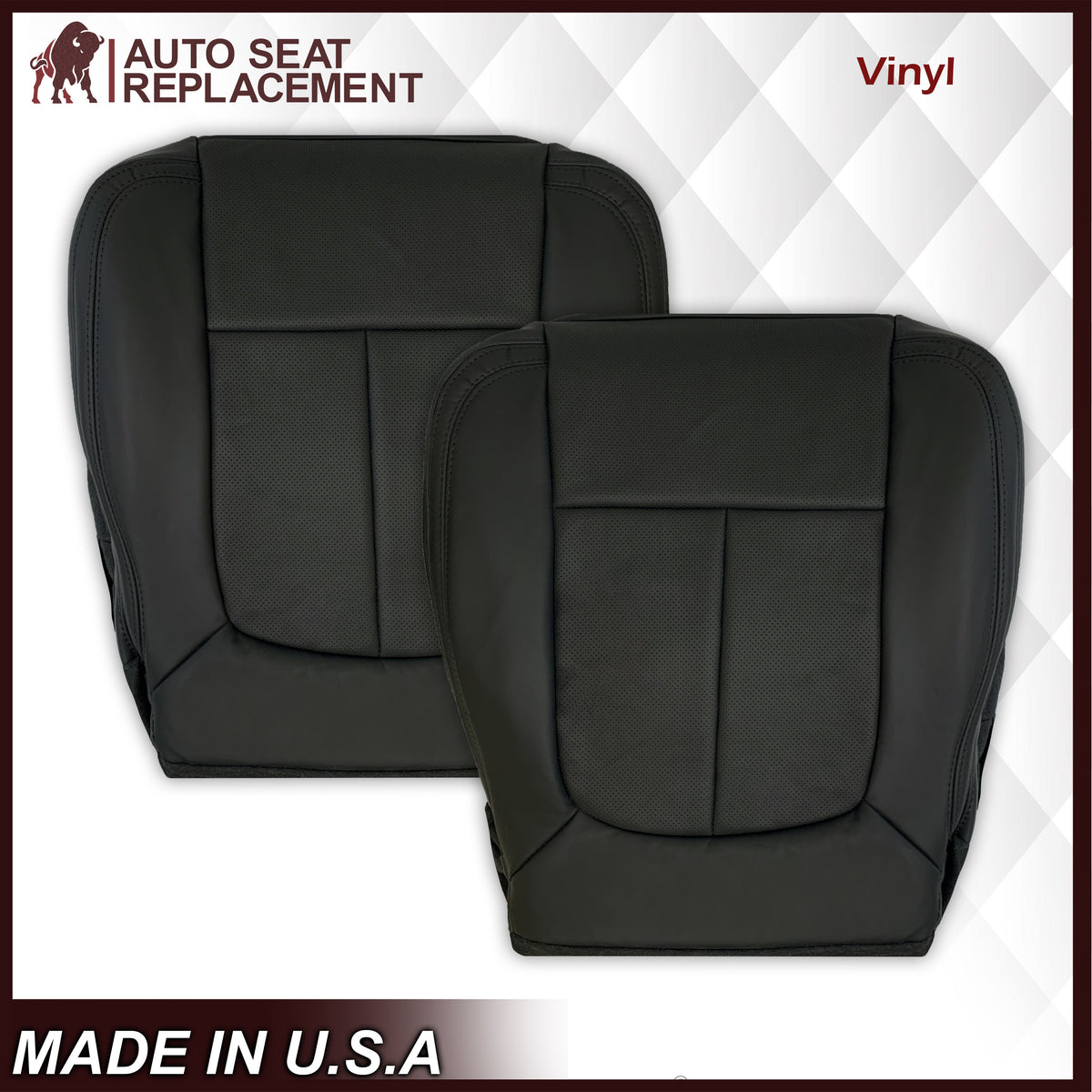 2009 - 2014 Ford F-150 PLATINUM EDITION Perforated Genuine Leather or Synthetic Leather Seat Covers