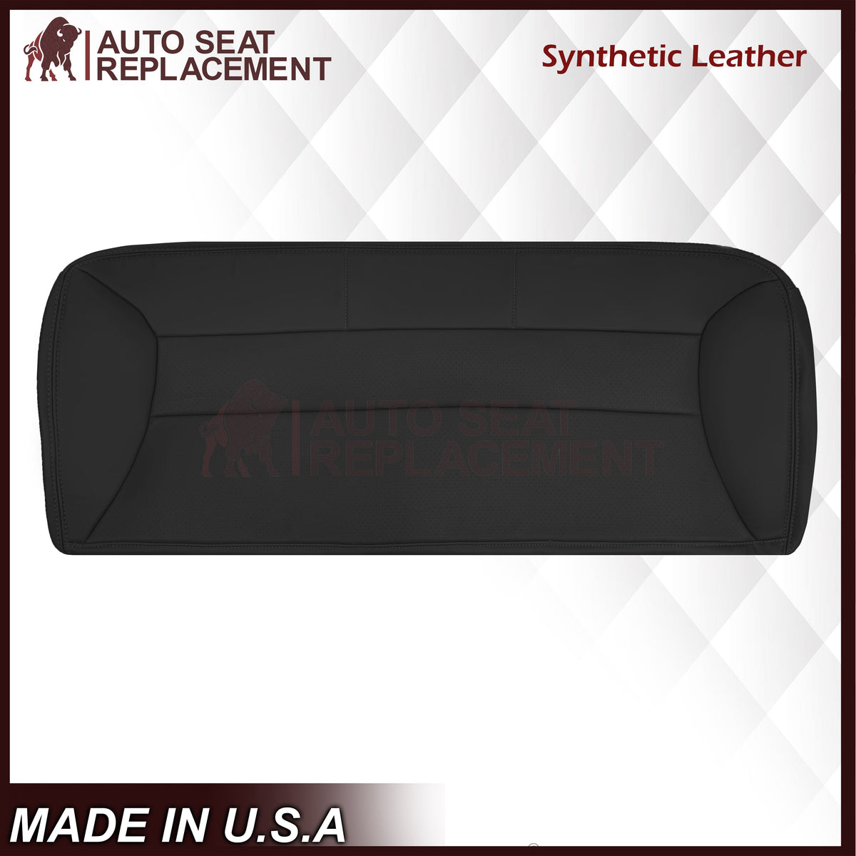 1992 - 1996 Ford Bronco Eddie Bauer Second Row Synthetic Leather Seat Cover In Black