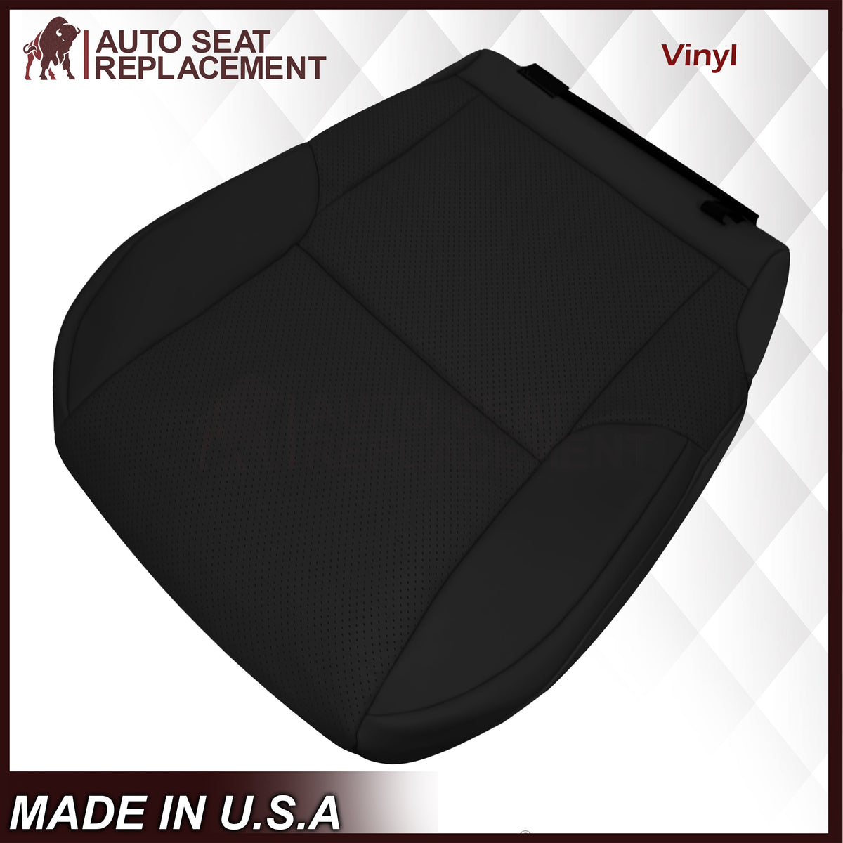 2010-2021 Lexus GX460 Replacement Perforated Synthetic Leather Seat Cover: Black Perforated