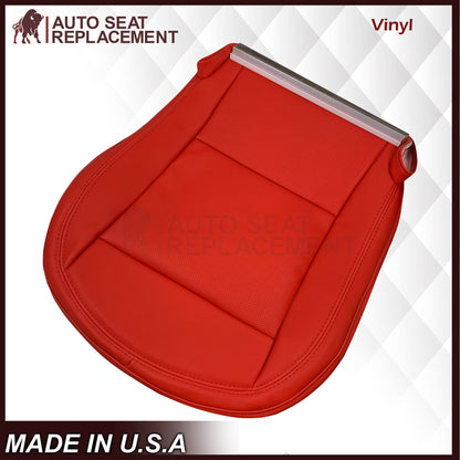 2014 - 2019 For Chevy Corvette C7 , ZR1 , Z06 Synthetic Leather Seat Covers: Adrenalin Red