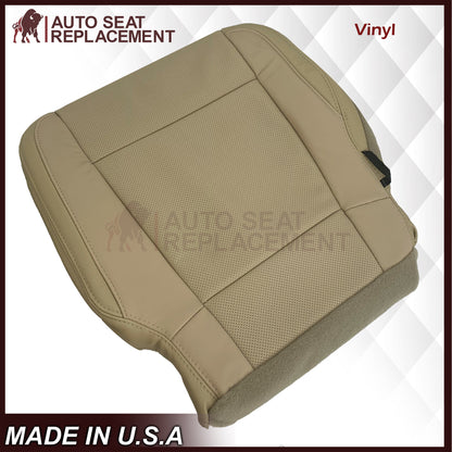 2015-2017 Ford F-150 Lariat Light Cashmere Tan Replacement Seat Covers in Genuine Leather or Synthetic Leather