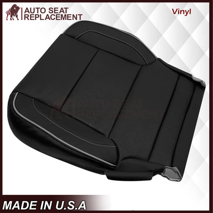 2014-2019 Chevy Silverado 1500 2500HD 3500HD High Country Replacement Perforated Genuine Leather OR Synthetic Leather Seat Covers: Black