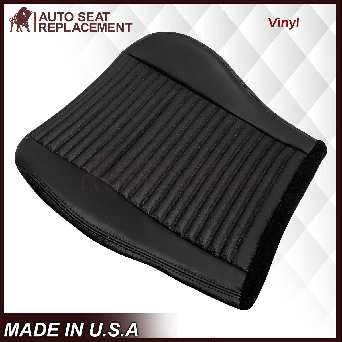 2003-2004 Ford Mustang Mach 1 ONE Replacement Leather Seat Cover in Ebony Black: Choose From Variation