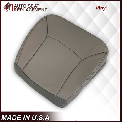 2000-2002 Ford E-Series Econoline Van E150 E250 E350 E450 Replacement Vinyl Seat Cover In SOLID Gray